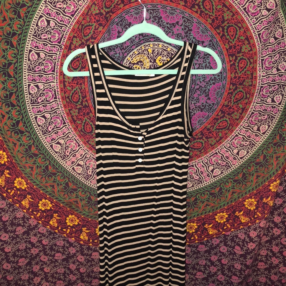 Striped maxi dress